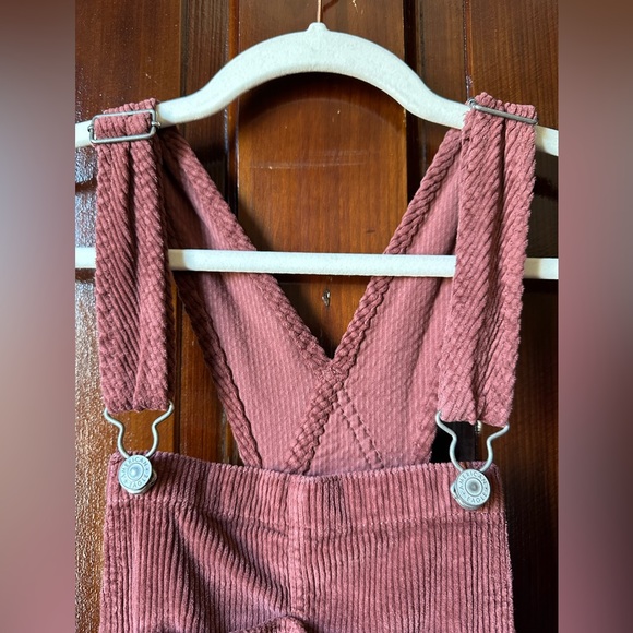 American Eagle Brown Corduroy Overalls Women’s Size M - Picture 8 of 11